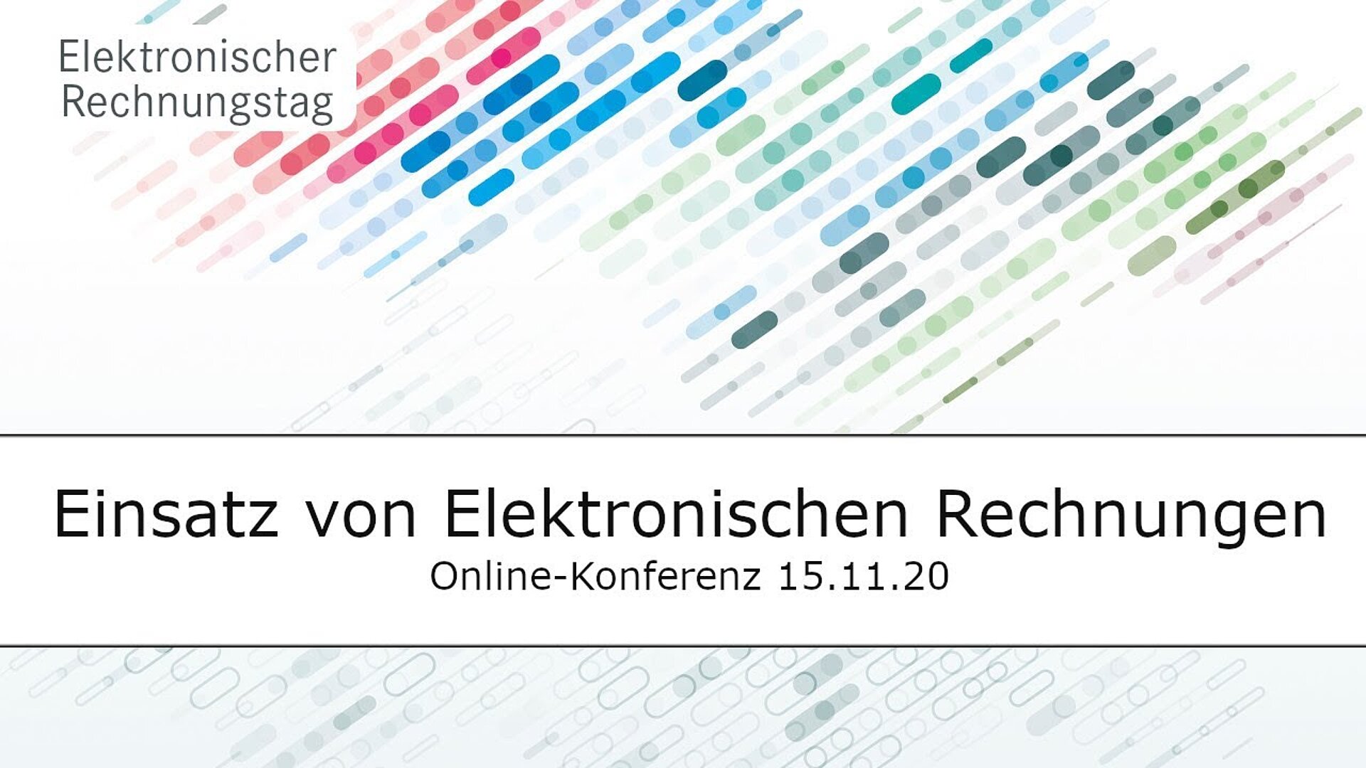 Townhall: Reflektion der Diskussionsergebnisse und Ausblick zur elektronischen Rechnung