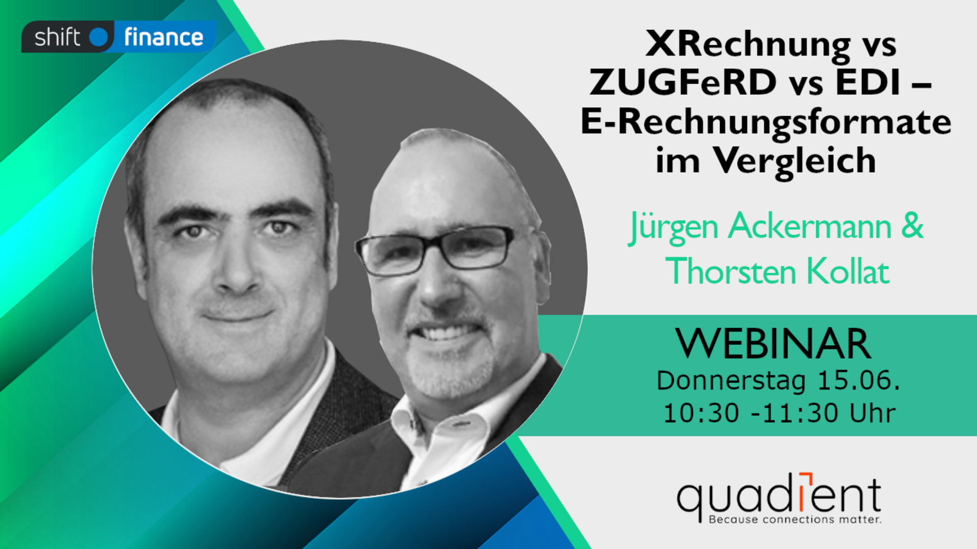 Webinar: XRechnung vs ZUGFeRD vs EDI – E-Rechnungsformate im Vergleich