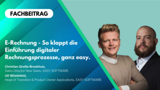 E-Rechnung - So klappt die Einführung digitaler Rechnungsprozesse, ganz easy.