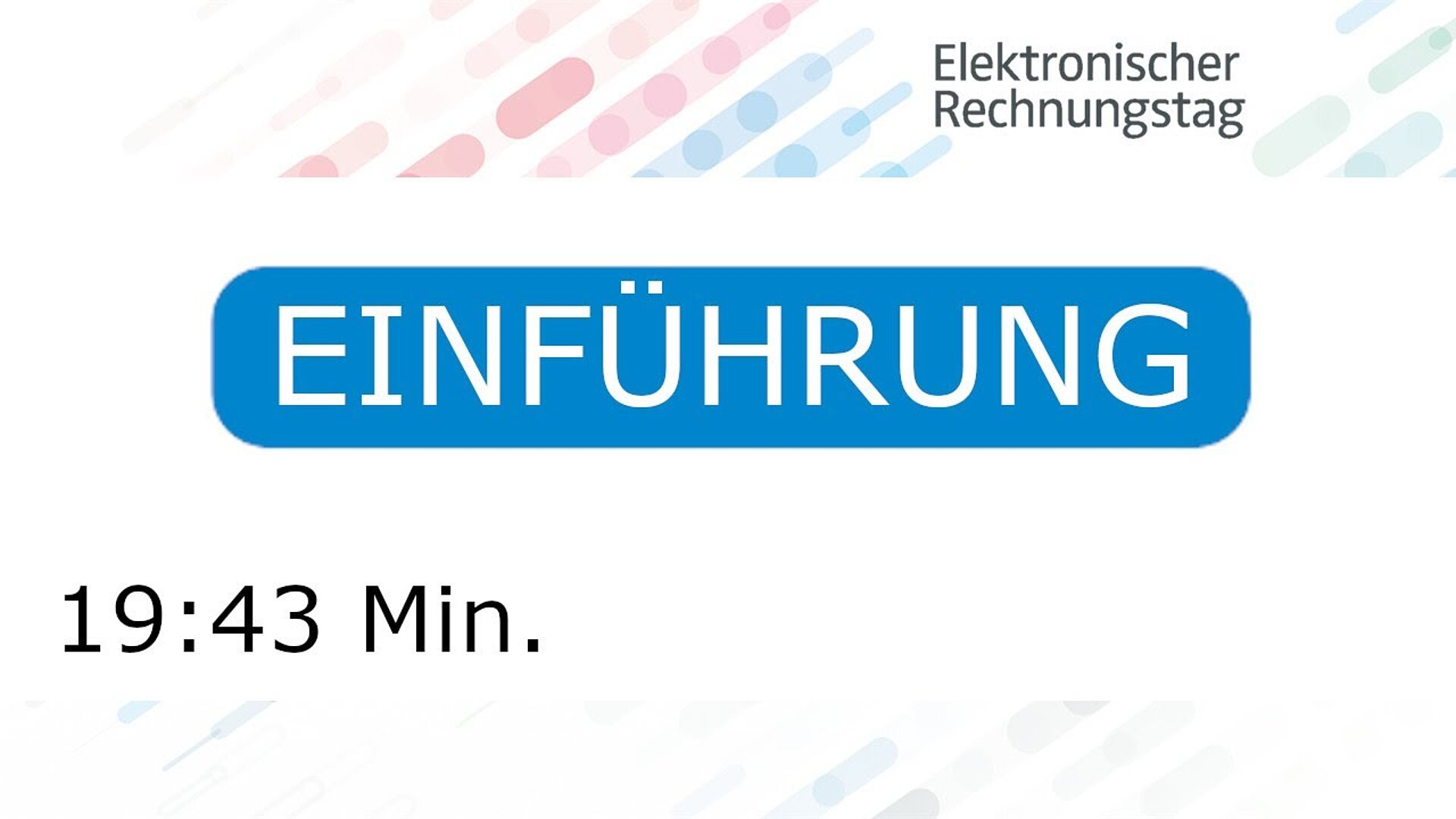 Einführung: Rechnungsaustausch heute und morgen