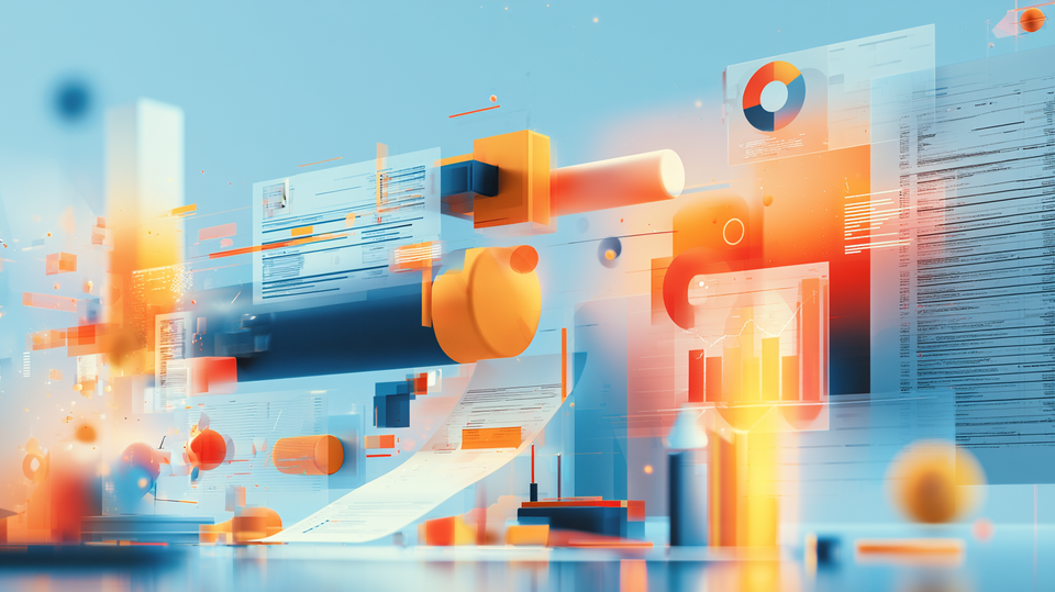 Was ist Governance, Risk & Compliance (GRC) im Finanzbereich? Abstrakte Visualisierung: GRC im Finance-Bereich